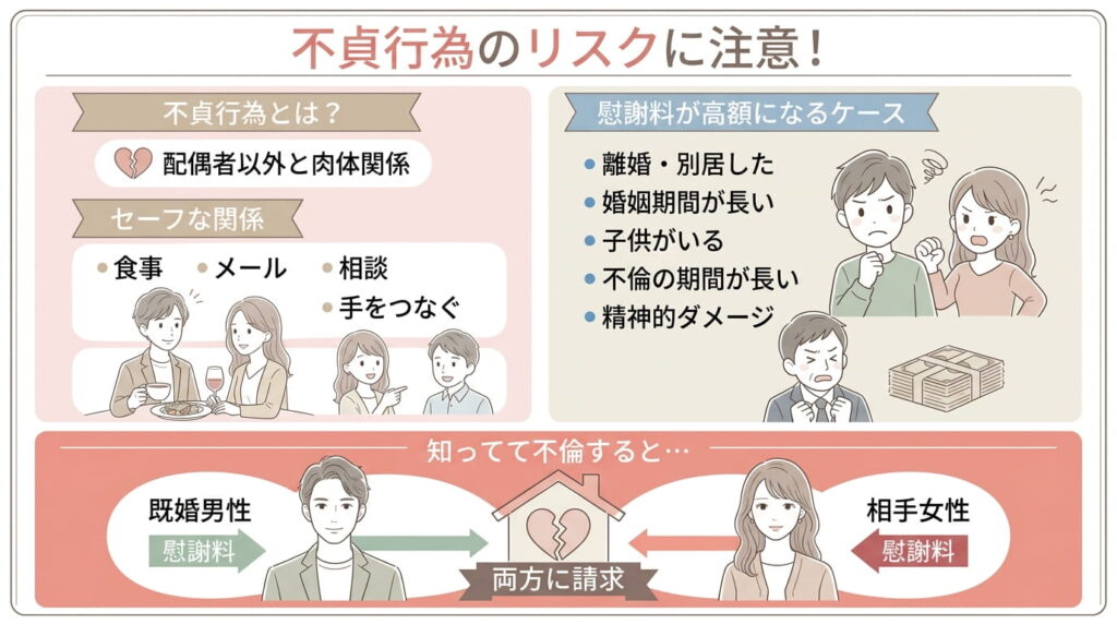 不貞行為のリスク