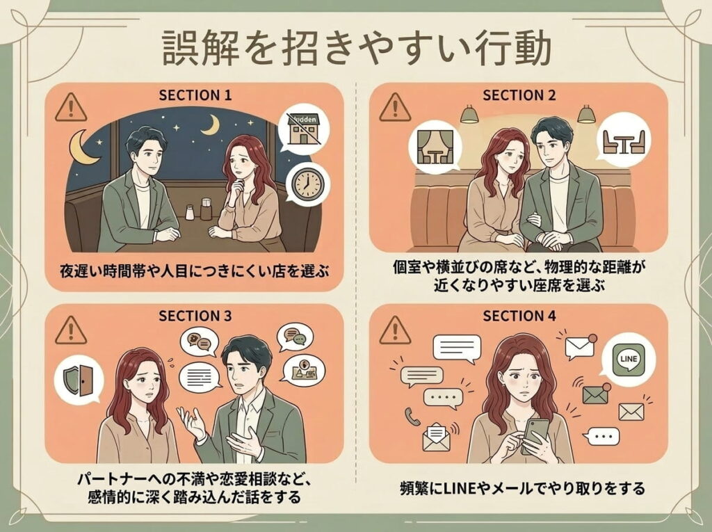 男性心理　誤解を招きやすい行動