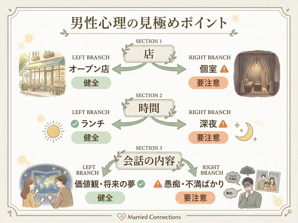 男性心理の見極めポイント 