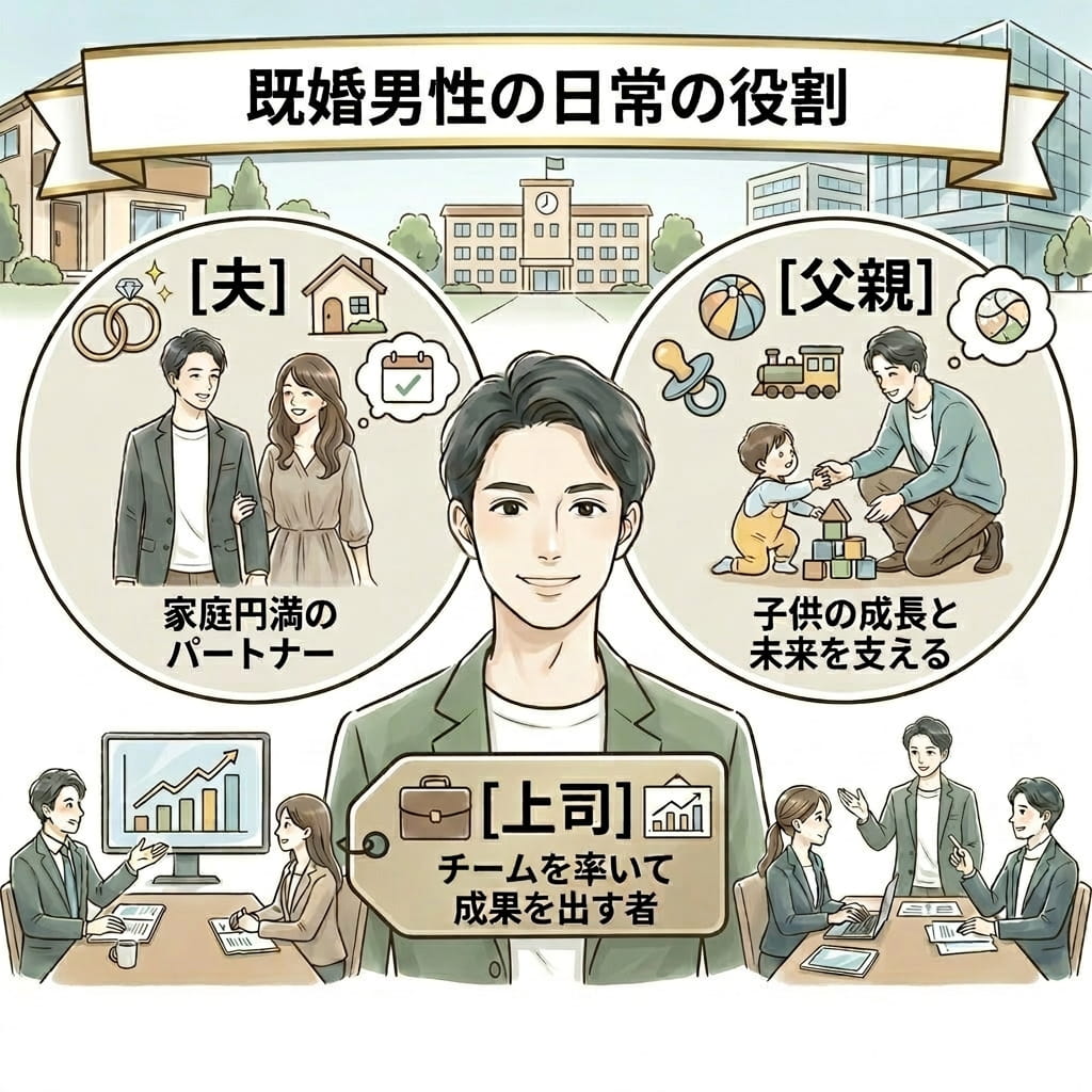 既婚男性の日常の役割