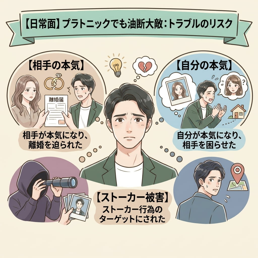 プラトニックな関係でも油断大敵 トラブルのリスク